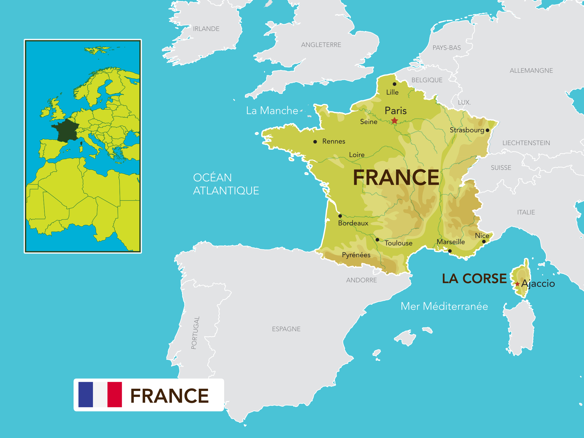 Map of La France